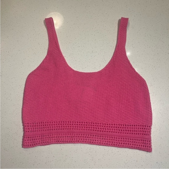 🆕 Forever 21 | Crochet Knit Crop Top Size Large - Picture 5 of 7